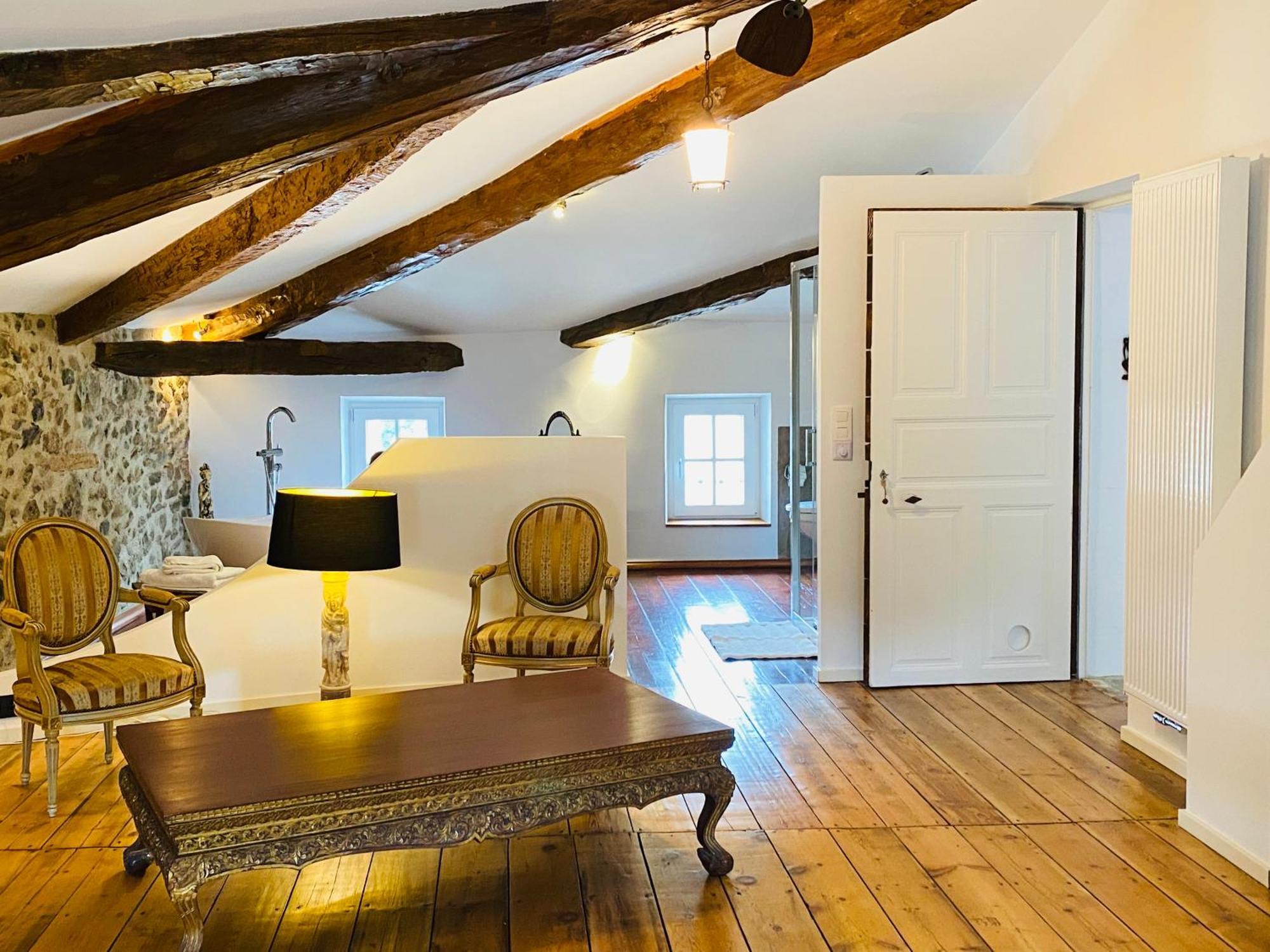Bed and Breakfast Aux Berges du Libre Felines-Termenes Zimmer foto